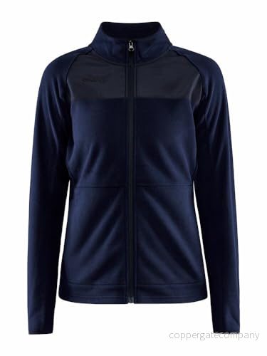 Craft ADV EXPLORE fleece MIDLAYER Fleecejacka dam XS Blaze Borstad med tumhål fickor dragkedja snabbtorkande jacka utomhus fleecejackor för 7318573577342