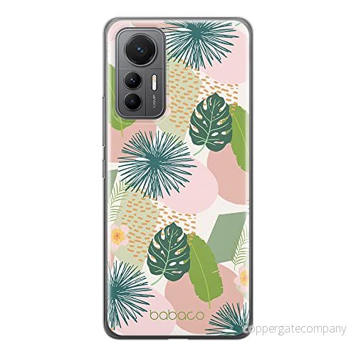 ERT GROUP mobiltelefonfodral för Xiaomi 12 LITE originalt och officiellt licensierat Babaco mönster Plants 012 optimalt anpassad till formen på mobiltelefonen, fodral tillverkad av TPU plast 5905511507084