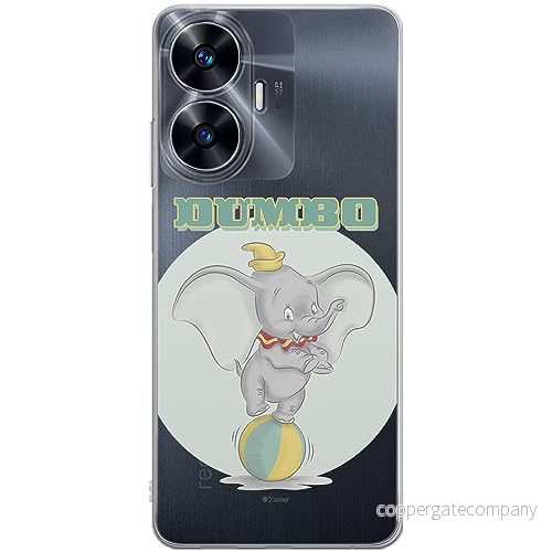 ERT GROUP mobiltelefonfodral för Realme C55 originalt och officiellt licensierat Disney mönster Dumbo 006 optimalt anpassad till formen på mobiltelefonen, gedeeltelijk transparant 5905511857523