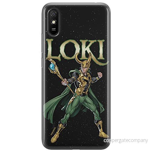 ERT GROUP mobiltelefonfodral för Xiaomi REDMI 9A originalt och officiellt licensierat Marvel mönster Loki 002 optimalt anpassad till formen på mobiltelefonen, fodral tillverkad av TPU plast 5904805218569