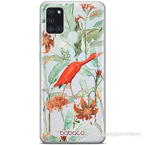 ERT GROUP mobiltelefonfodral för Samsung A21s originalt och officiellt licensierat Babaco mönster Flowers 049 optimalt anpassad till formen på mobiltelefonen, gedeeltelijk transparant 5905131342355