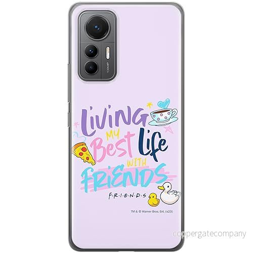 ERT GROUP mobiltelefonfodral för Xiaomi 12 LITE originalt och officiellt licensierat Friends mönster 024 optimalt anpassad till formen på mobiltelefonen, fodral tillverkad av TPU plast 5905795061951
