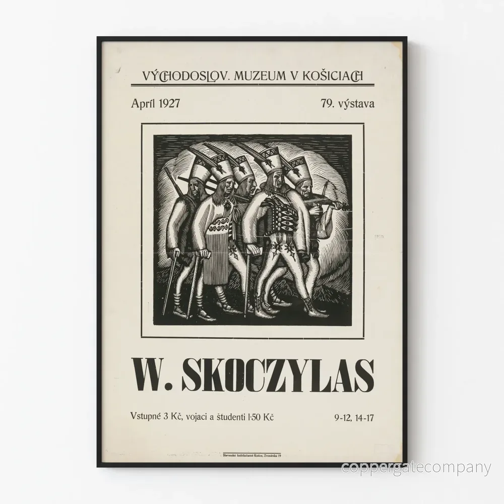 Utställningsposter W. Skoczylas - Košice museum 1927