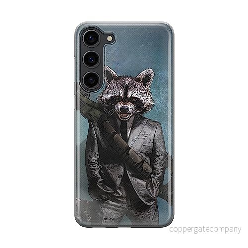 ERT GROUP mobiltelefonfodral för Samsung S23 PLUS originalt och officiellt licensierat Marvel mönster Rocket 002 optimalt anpassad till formen på mobiltelefonen, fodral tillverkad av TPU plast 5905511438616