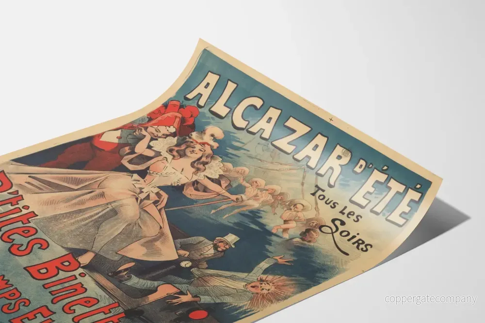 Vintageposter Alcazar sommar - Revue P'tites Binettes Champs Élysées - Bild 3