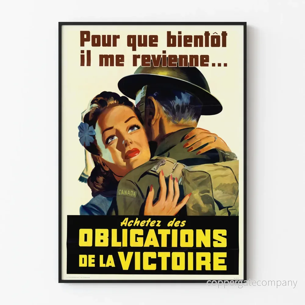 Vintageposter Köp avseenden av segern