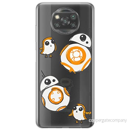 ERT GROUP mobiltelefonfodral för Xiaomi POCOPHONE X3 originalt och officiellt licensierat Star Wars mönster BB 8 010 optimalt anpassad till formen på mobiltelefonen, gedeeltelijk transparant 5903537128108