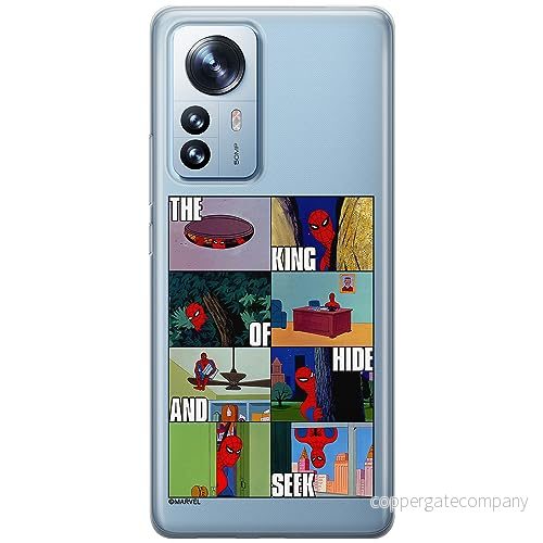 ERT GROUP mobiltelefonfodral för Xiaomi 12 / 12X originalt och officiellt licensierat Marvel mönster Spider Man 031 optimalt anpassad till formen på mobiltelefonen, gedeeltelijk transparant 5905795007942