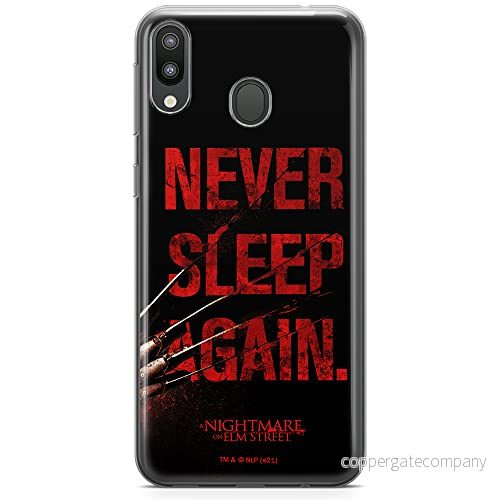 ERT GROUP mobiltelefonfodral för Samsung M20 originalt och officiellt licensierat Horror mönster Nightmare of Elm Street 003 anpassad till formen på mobiltelefonen, fodral tillverkad av TPU plast 5905511075453