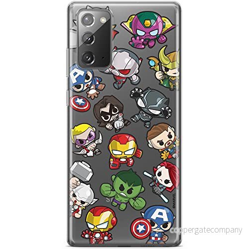 ERT GROUP mobiltelefonfodral för Samsung GALAXY NOTE 20 originalt och officiellt licensierat Marvel mönster Avengers 024 optimalt anpassad till formen på mobiltelefonen, gedeeltelijk transparant 5904805188961