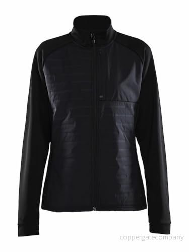Craft ADV Unify Hybridjacka övergångsjacka dam XS svart lätt jacka av funktionellt material med 2 fickor och 1 bröstficka 7318573775045