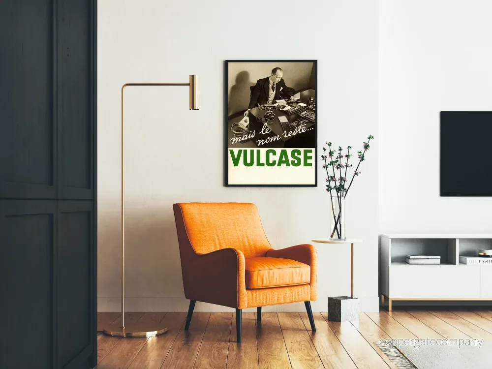 Vintage reklamposter Vulcase för retro väggdekoration - Bild 2