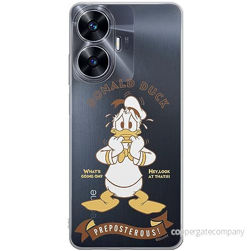 ERT GROUP mobiltelefonfodral för Realme C55 originalt och officiellt licensierat Disney mönster Donald 004 optimalt anpassad till formen på mobiltelefonen, gedeeltelijk transparant 5905511873660