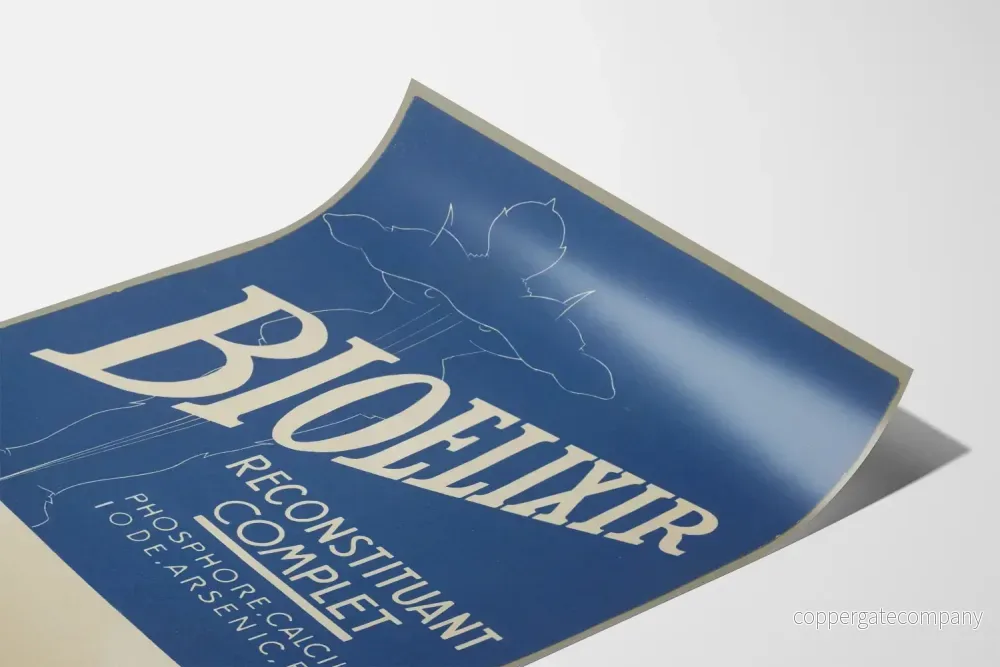 Vintageposter Bioelixir komplett återställande blå Artem Legrand - Bild 3