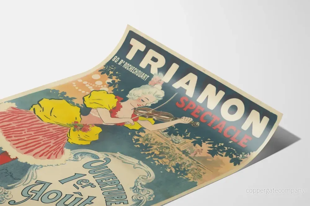 Vintage dekorativ poster Trianon Spectacle Bal Konsert - Bild 3