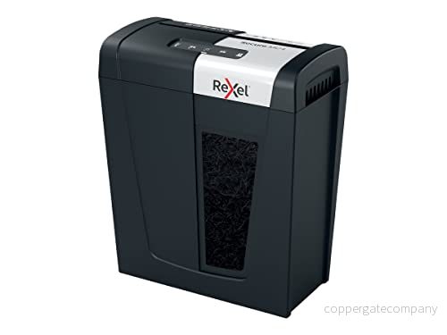 Rexel MC4 Whisper Shred Micro Cut Dokumentförstörare, Strimlar 4 Ark, P5 Säkerhetsklass, Hemmakontor, 14L Avfallskorg, Tyst och Kompakt 2020129 5028252615334