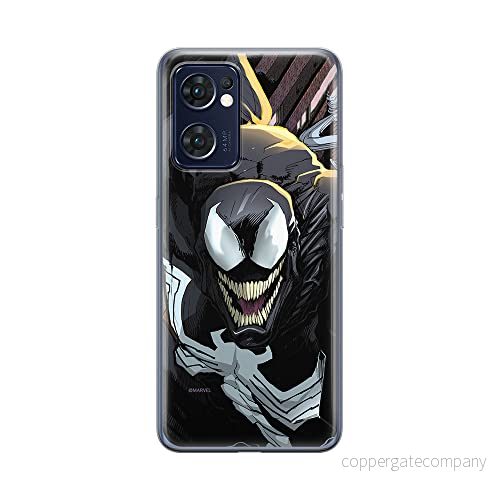 ERT GROUP mobiltelefonfodral för Oppo RENO 7 5G originalt och officiellt licensierat Marvel mönster Venom 002 optimalt anpassad till formen på mobiltelefonen, fodral tillverkad av TPU plast 5905511303839