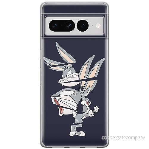 ERT GROUP mobiltelefonfodral för Google PIXEL 7 PRO originalt och officiellt licensierat Looney Tunes mönster Bugs 008 optimalt anpassad till formen på mobiltelefonen, fodral tillverkad av TPU plast 5905795165734