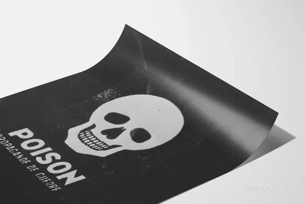 Poster väggdekoration dödskalle Gift krigspropaganda - Bild 3
