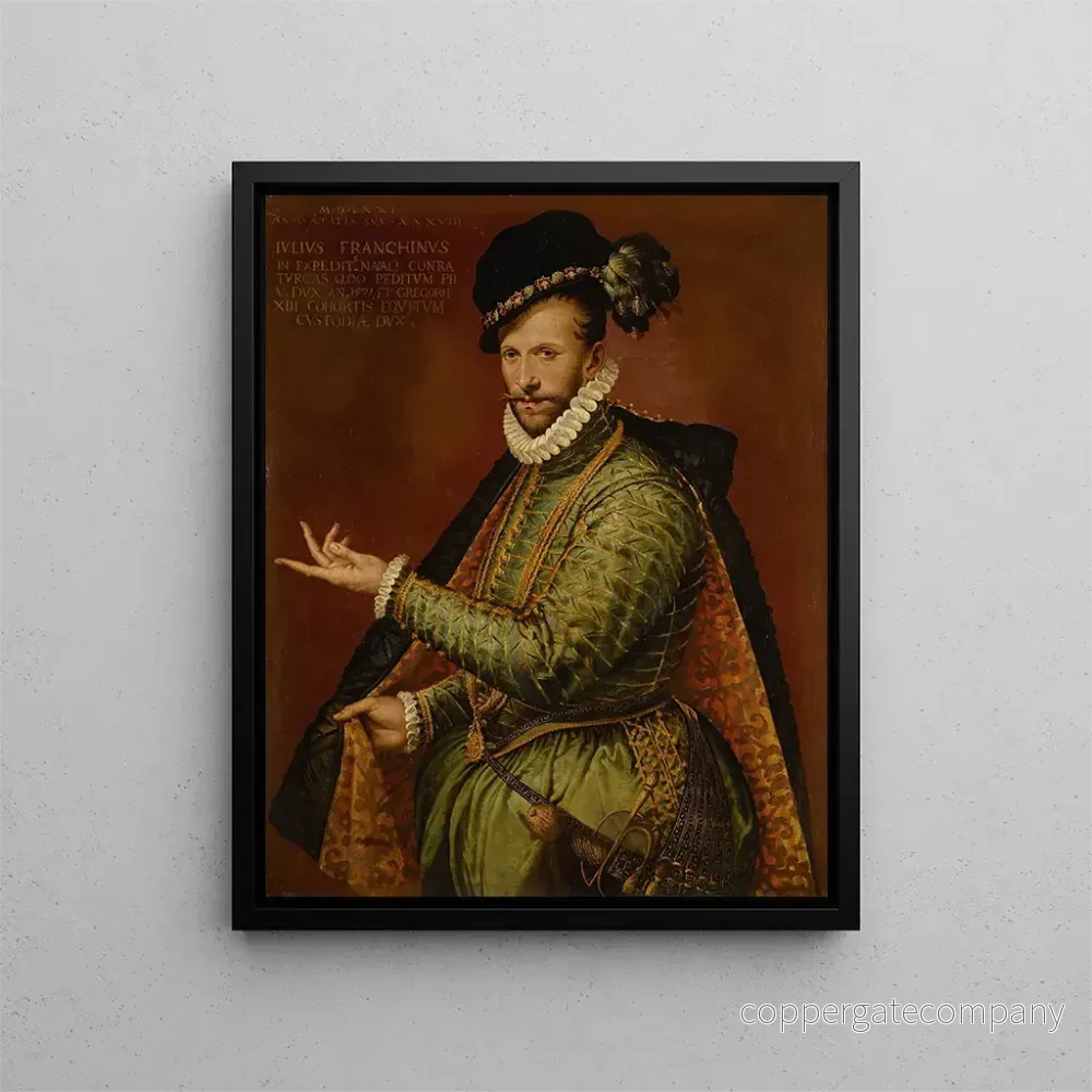 Målning porträtt av Giulio Franchini - Bartolomeo Passarotti | Konsttryck
