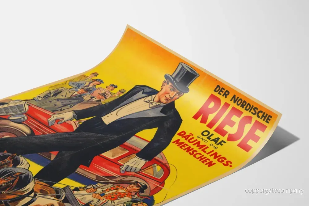 Vintageposter av Der Nordische Riese Olaf för väggdekoration - Bild 3