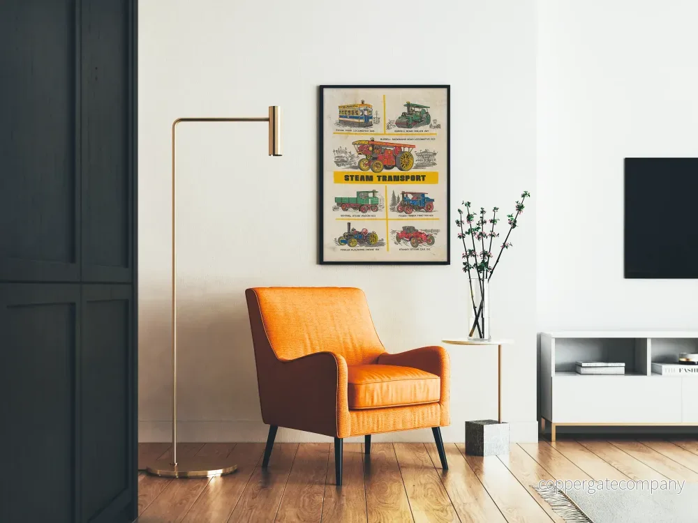 Dekorativ poster med vintage ångtransport Artem Legrand - Bild 2