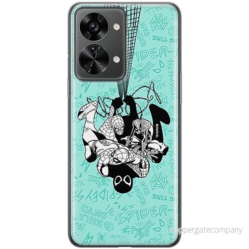 ERT GROUP mobiltelefonfodral för OnePlus NORD 2T 5G originalt och officiellt licensierat Marvel mönster Spider Man 043 optimalt anpassad till formen på mobiltelefonen, fodral tillverkad av TPU plast 5905795020019