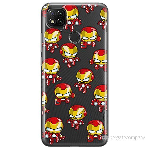 ERT GROUP mobiltelefonfodral för Xiaomi REDMI 9C originalt och officiellt licensierat Marvel mönster Iron Man 031 optimalt anpassad till formen på mobiltelefonen, gedeeltelijk transparant 5904805154737
