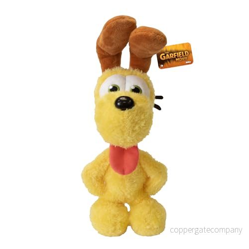 ANIMAGIC Odie Classic Soft Jack Russell Terrier Dog Plush Gul Garfield Mate för barn som gillar den berömda katthjälten av serietidningar födelsedagspresent från 2 år 8720077316188