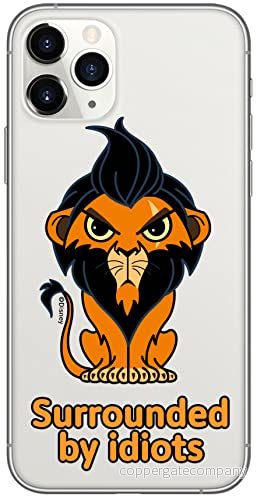 ERT GROUP mobiltelefonfodral för Iphone 11 PRO originalt och officiellt licensierat Disney mönster Scar 001 optimalt anpassad till formen på mobiltelefonen, gedeeltelijk transparant 5905131438195