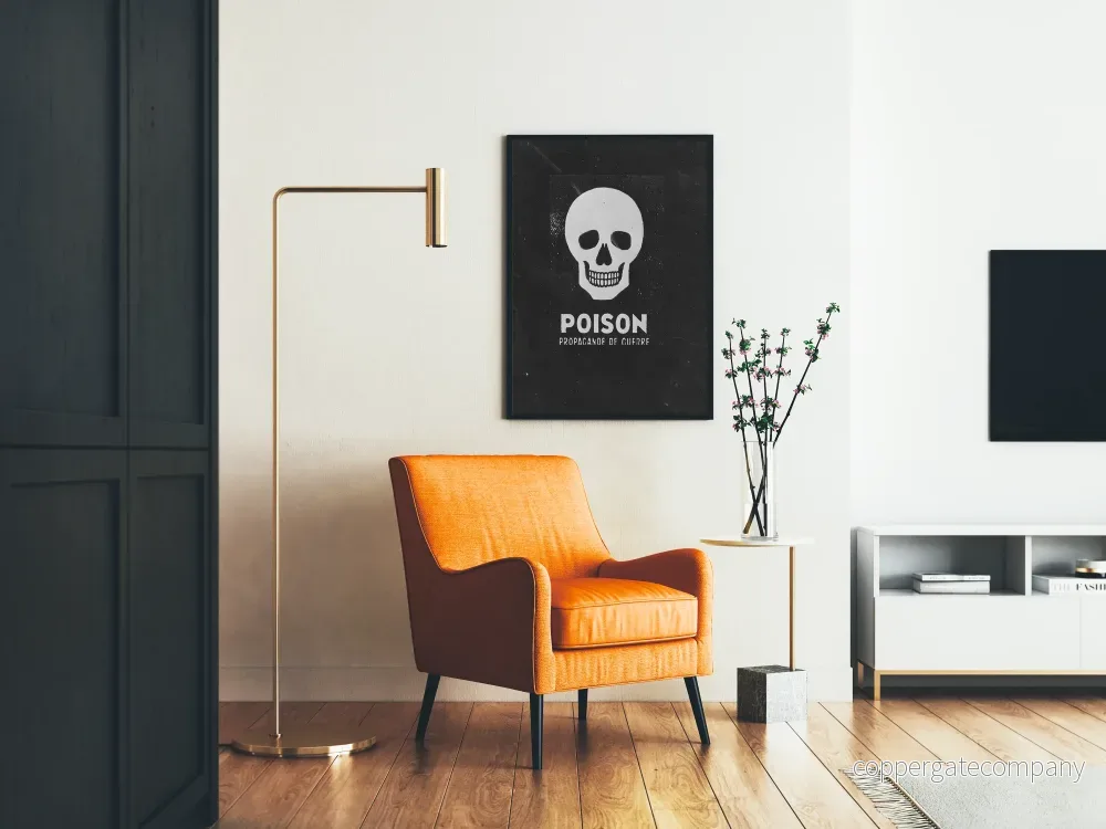 Poster väggdekoration dödskalle Gift krigspropaganda - Bild 2