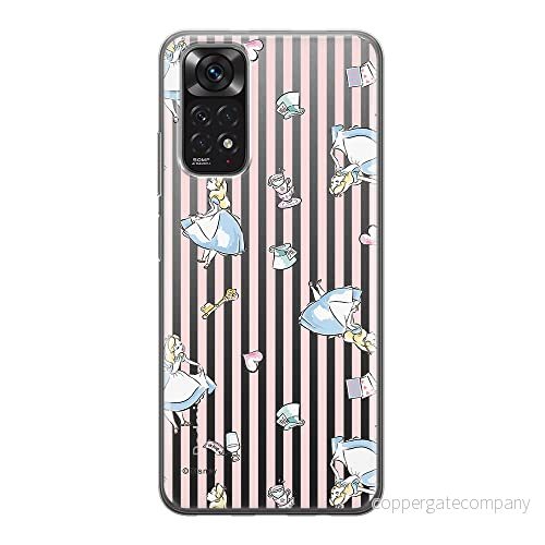 ERT GROUP mobiltelefonfodral för Xiaomi REDMI NOTE 11S 4G / 11 originalt och officiellt licensierat Disney mönster Alice 001, gedeeltelijk transparant 5905511557584