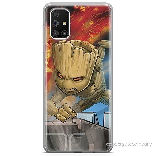 ERT GROUP mobiltelefonfodral för Samsung M51 originalt och officiellt licensierat Marvel mönster Groot 003 optimalt anpassad till formen på mobiltelefonen, fodral tillverkad av TPU plast 5903040511299