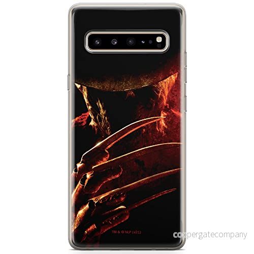 ERT GROUP mobiltelefonfodral för Samsung S10 originalt och officiellt licensierat Horror mönster Nightmare of Elm Street 005 anpassad till formen på mobiltelefonen, fodral tillverkad av TPU plast 5905511080440