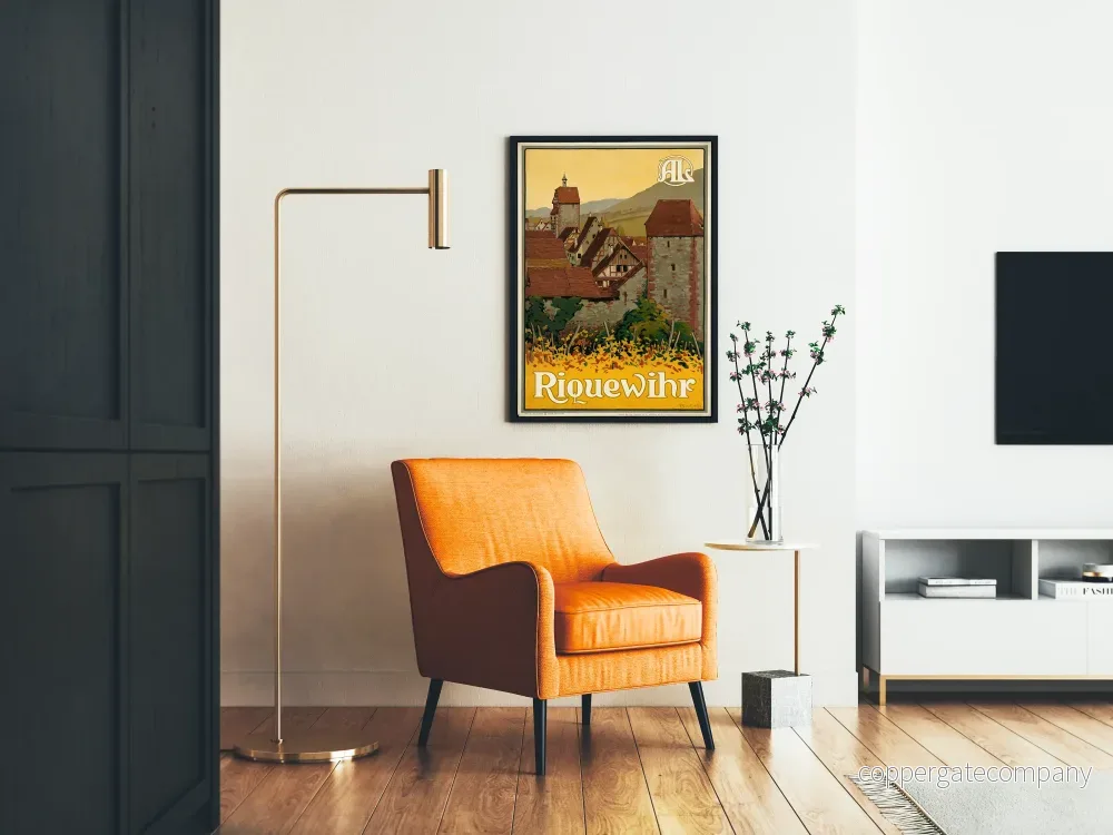 Vintageposter Riquewihr bys i Alsace - Bild 2