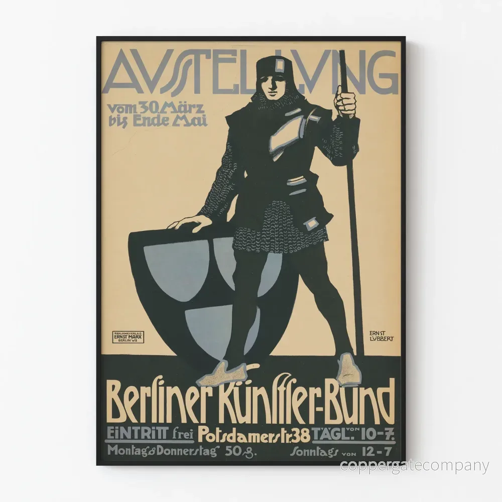 Vintageaffisch Berliner Künstler-Bund Potsdamer Str. 38