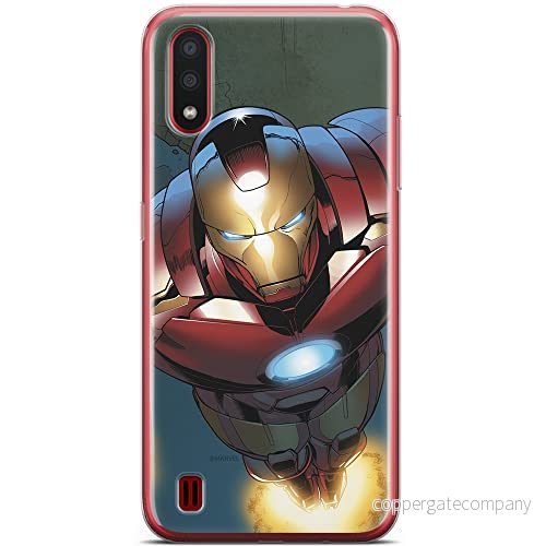 ERT GROUP mobiltelefonfodral för Samsung A01 originalt och officiellt licensierat Marvel mönster Iron Man 017 optimalt anpassad till formen på mobiltelefonen, fodral tillverkad av TPU plast 5904805430930