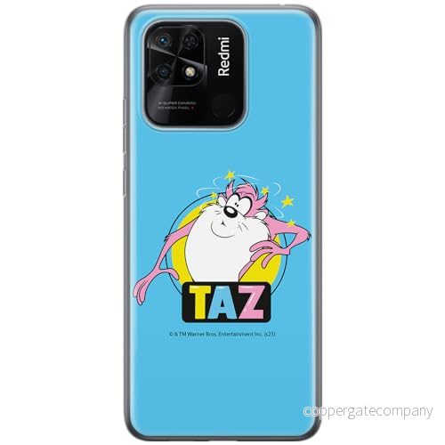 ERT GROUP mobiltelefonfodral för Xiaomi REDMI 10C originalt och officiellt licensierat Looney Tunes mönster Tasmanian 007 anpassad till formen på mobiltelefonen, fodral tillverkad av TPU plast 5905795136857