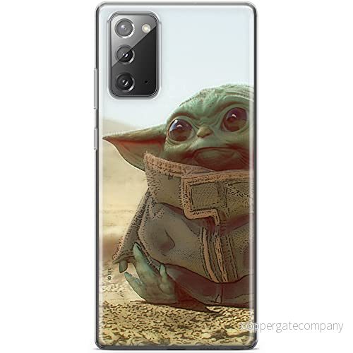 ERT GROUP mobiltelefonfodral för Samsung GALAXY NOTE 20 originalt och officiellt licensierat Star Wars mönster Baby Yoda 003 anpassad till formen på mobiltelefonen, fodral tillverkad av TPU plast 5903040460412