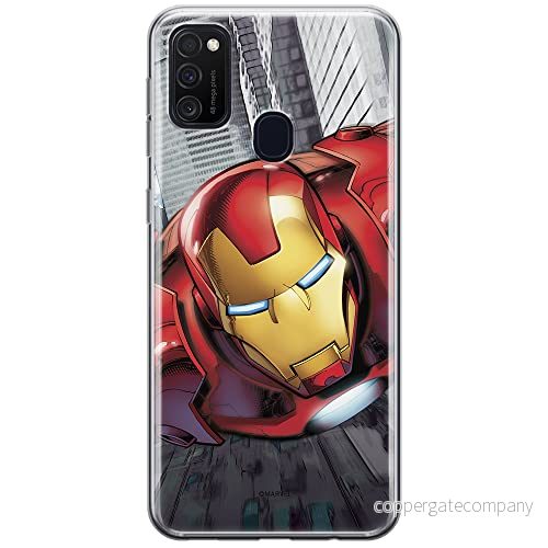 ERT GROUP mobiltelefonfodral för Samsung M21 originalt och officiellt licensierat Marvel mönster Iron Man 008 optimalt anpassad till formen på mobiltelefonen, fodral tillverkad av TPU plast 5903537836614
