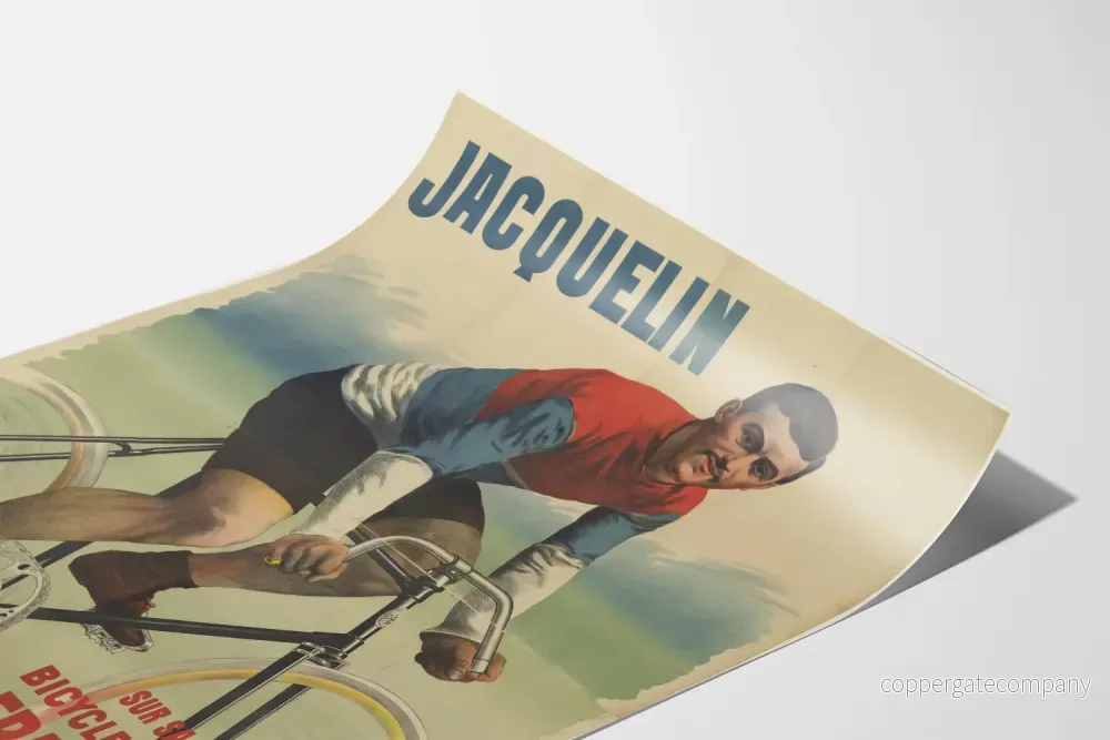 Vintage dekorativ poster Edmond Jacquelin Vélo La Française Diamant - Bild 3