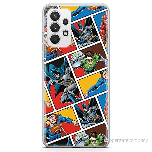 ERT GROUP mobiltelefonfodral för Samsung A32 4G LTE originalt och officiellt licensierat DC mönster Justice League 001 optimalt anpassad till formen på mobiltelefonen, fodral tillverkad av TPU plast 5903040471913