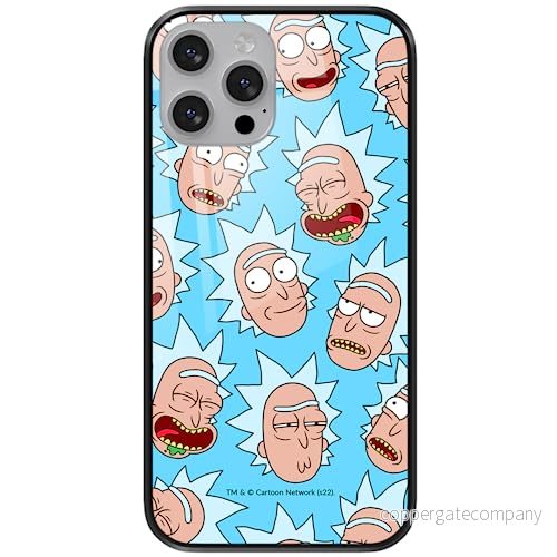 ERT GROUP mobiltelefonfodral för Apple Iphone 13 PRO MAX originalt och officiellt licensierat Rick and Morty mönster & 015 tillverkad av härdat glas, skyddsfodral 5905511136123
