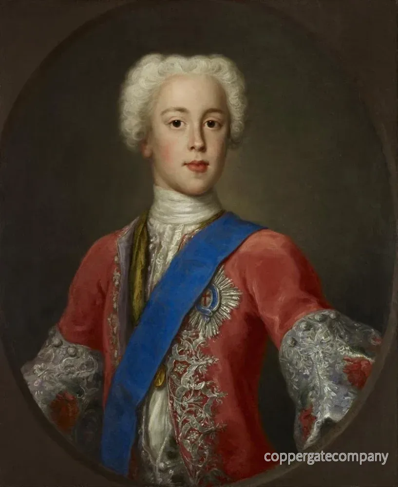 Målning Prince Charles Édouard Stuart 1720 - Antonio David - Bild 2