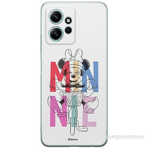 ERT GROUP mobiltelefonfodral för Xiaomi REDMI NOTE 12 4G originalt och officiellt licensierat Disney mönster Minnie 068 optimalt anpassad till formen på mobiltelefonen, fodral tillverkad av TPU plast 5905511950736