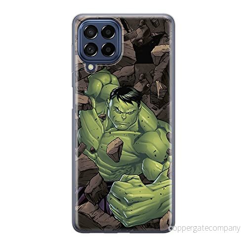 ERT GROUP mobiltelefonfodral för Samsung M53 5G originalt och officiellt licensierat Marvel mönster Hulk 005 optimalt anpassad till formen på mobiltelefonen, fodral tillverkad av TPU plast 5905511397296