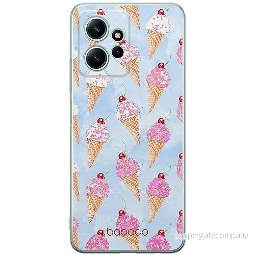 ERT GROUP mobiltelefonfodral för Xiaomi REDMI NOTE 12 4G originalt och officiellt licensierat Babaco mönster Ice Cream 002 anpassad till formen på mobiltelefonen, fodral tillverkad av TPU plast 5905511944698