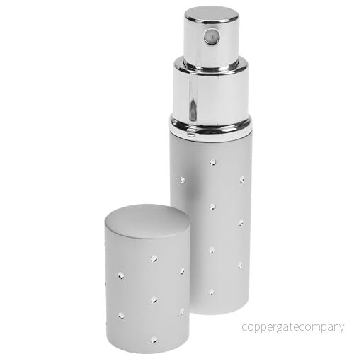 Ficksprejflaska parfym: Påfyllningsbar för 10 ml parfymspridare hemmet och på språng i silver, parfymflaska spray handväskan, sprayflaska från Fantasia (1 pack) 4014491461635