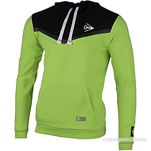 Dunlop barns väsentliga linje barn svett med huva ljus Bright Green/Anthracite 152 45566915573