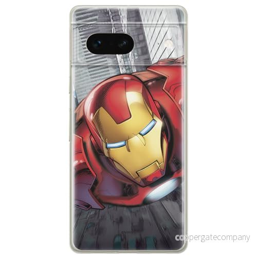 ERT GROUP mobiltelefonfodral för Google PIXEL 7 originalt och officiellt licensierat Marvel mönster Iron Man 008 optimalt anpassad till formen på mobiltelefonen, fodral tillverkad av TPU plast 5905795141554